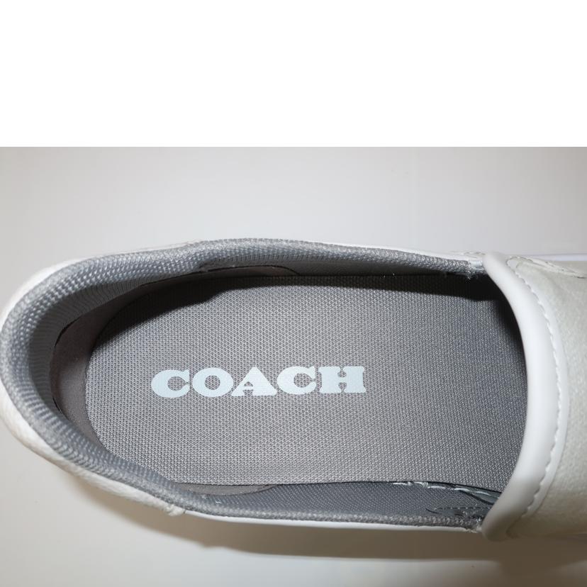 COACH コーチ/スリッポン 26.0cm ホワイトシグネチャー メンズシューズ/Walker Canvas//Aランク/65