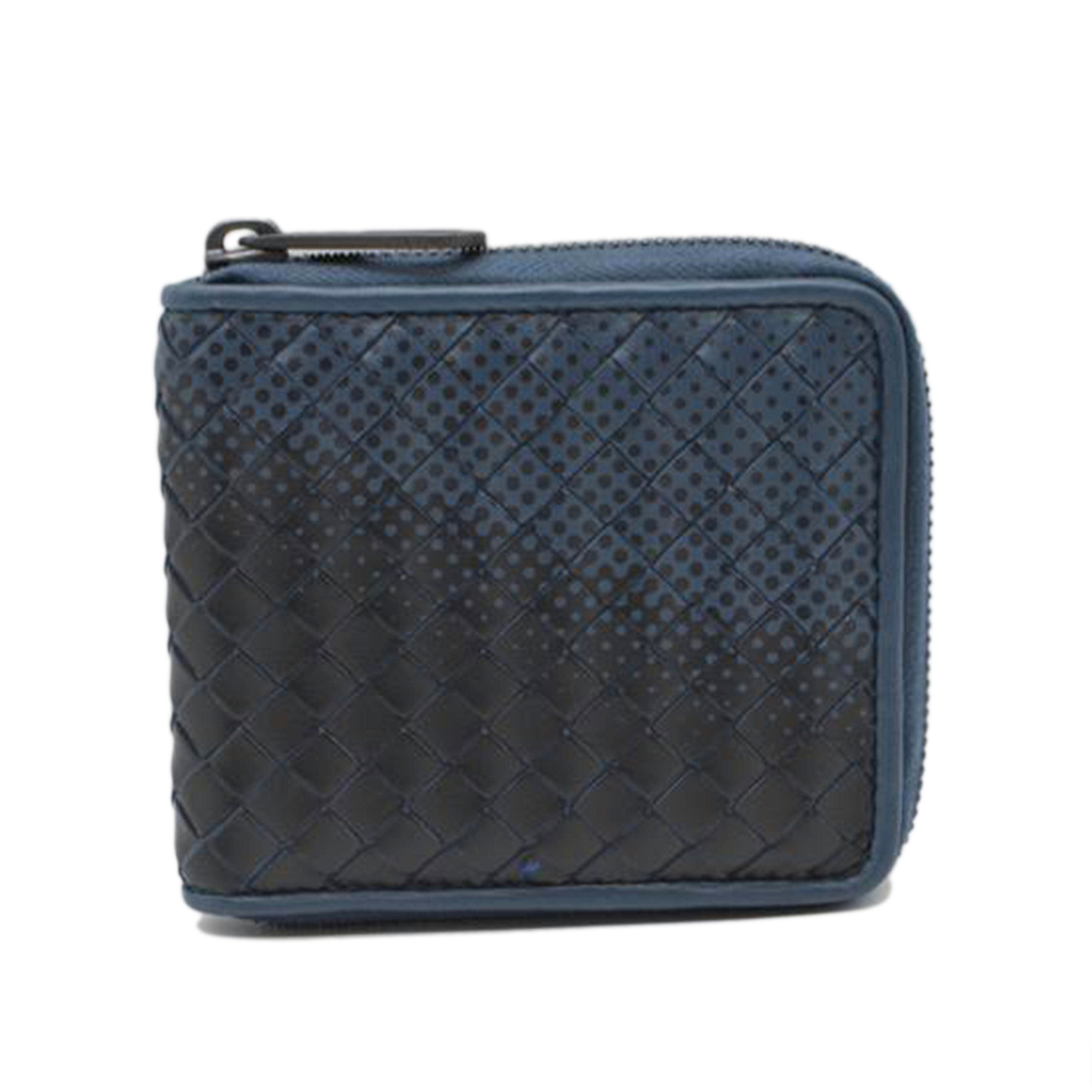 BOTTEGA VENETA ボッテガヴェネタ/イントレチャートコンパクトジップ財布/464904//P00065772B/Sランク/89