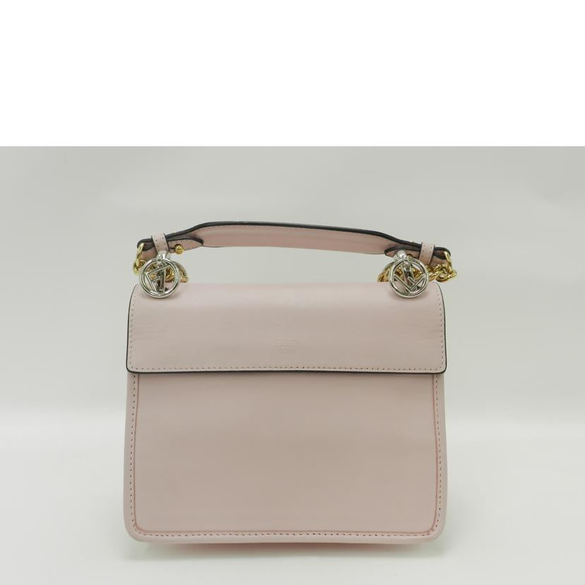 FENDI フェンディ パーティ レディース/ミニキャナイエフチェーンショルダー/ピンク/8BT286-21H//188-10429/Aランク/69