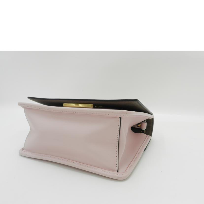 FENDI フェンディ パーティ レディース/ミニキャナイエフチェーンショルダー/ピンク/8BT286-21H//188-10429/Aランク/69