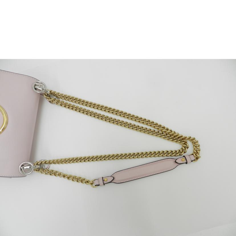 FENDI フェンディ パーティ レディース/ミニキャナイエフチェーンショルダー/ピンク/8BT286-21H//188-10429/Aランク/69