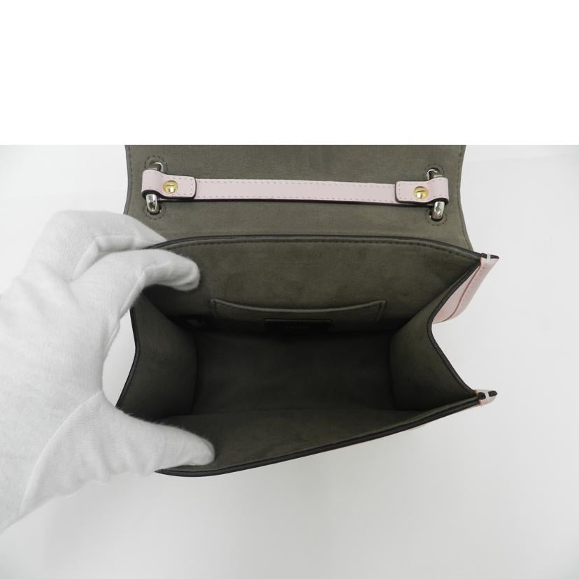 FENDI フェンディ パーティ レディース/ミニキャナイエフチェーンショルダー/ピンク/8BT286-21H//188-10429/Aランク/69