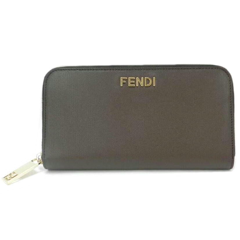 FENDI フェンディ こげ茶 レディース/ラウンドファスナー長財布/ブラウン/8M0024//CA2036727/SAランク/69