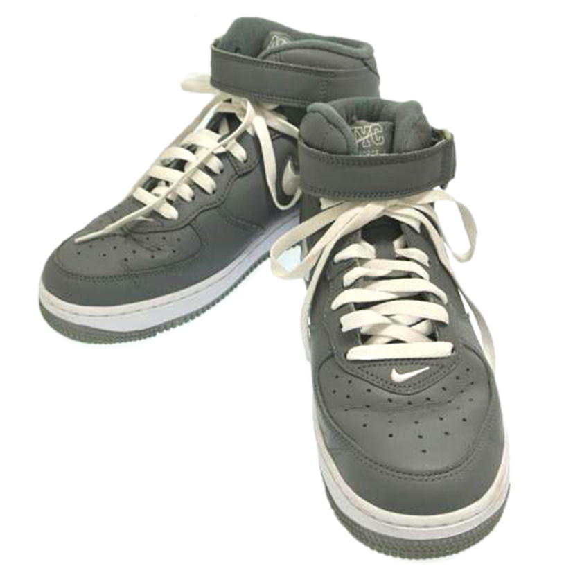 NIKE ナイキ/AIR FORCE 1 MID NYC COOL GRAY/DH5622-001//ABランク/87