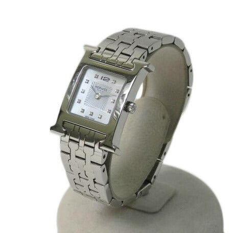 HERMES エルメス/Hウォッチ/11Pダイヤ/クォーツ/HH1.210//3311034/Aランク/84