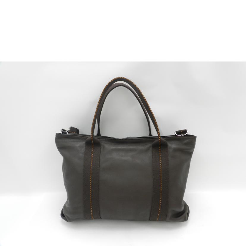 HERMES エルメス 2006年頃製造 こげ茶 2WAY レディース メンズ/キャラバンホリゾンタルMM/ブラウン//J □J/ABランク/69