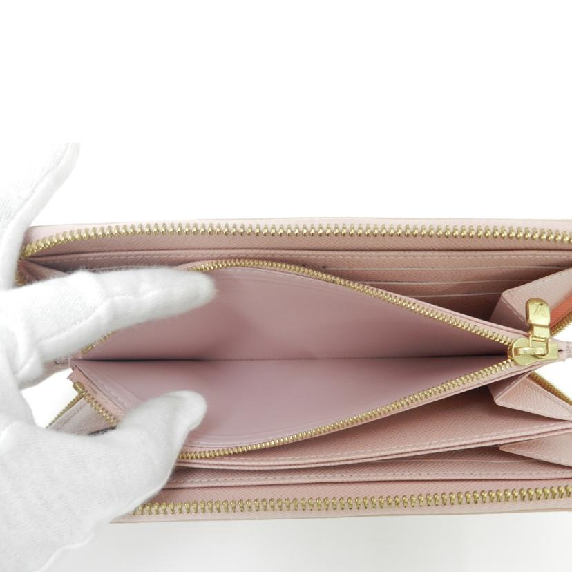 LOUIS VUITTON ルイヴィトン 長財布 市松模様 白 レディース/ジッピー・ウォレット/ダミエ・アズール/ローズ・バレリーヌ/N63503//LM2189/Aランク/69