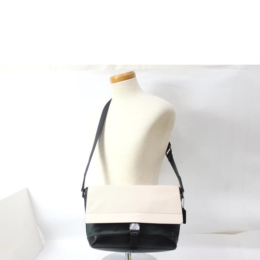 COACH コーチ/バイクショルダーバッグ ホワイト ブラック/F71968//K1761/ABランク/65