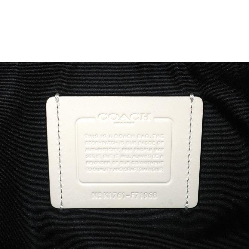 COACH コーチ/バイクショルダーバッグ ホワイト ブラック/F71968//K1761/ABランク/65