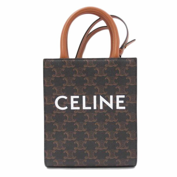 CELINE セリーヌ/トリオンフ・ミニバーティカルカバ/ブラウン//W-AT-4240/Aランク/69