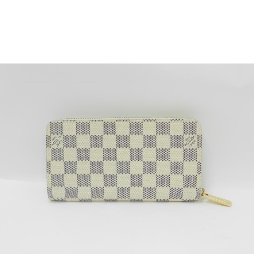 LOUIS VUITTON ルイヴィトン 長財布 市松模様 白 レディース メンズ/ジッピーウォレット/ダミエ・アズール/N60019//SD1132/SAランク/69