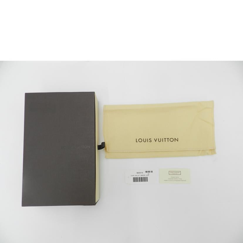 LOUIS VUITTON ルイヴィトン 長財布 市松模様 白 レディース メンズ/ジッピーウォレット/ダミエ・アズール/N60019//SD1132/SAランク/69