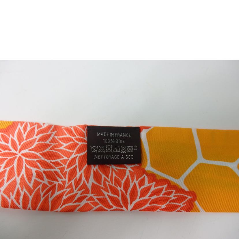 HERMES エルメス/ツイリー/THE THREE GRACES/キリン/オレンジ//Aランク/84