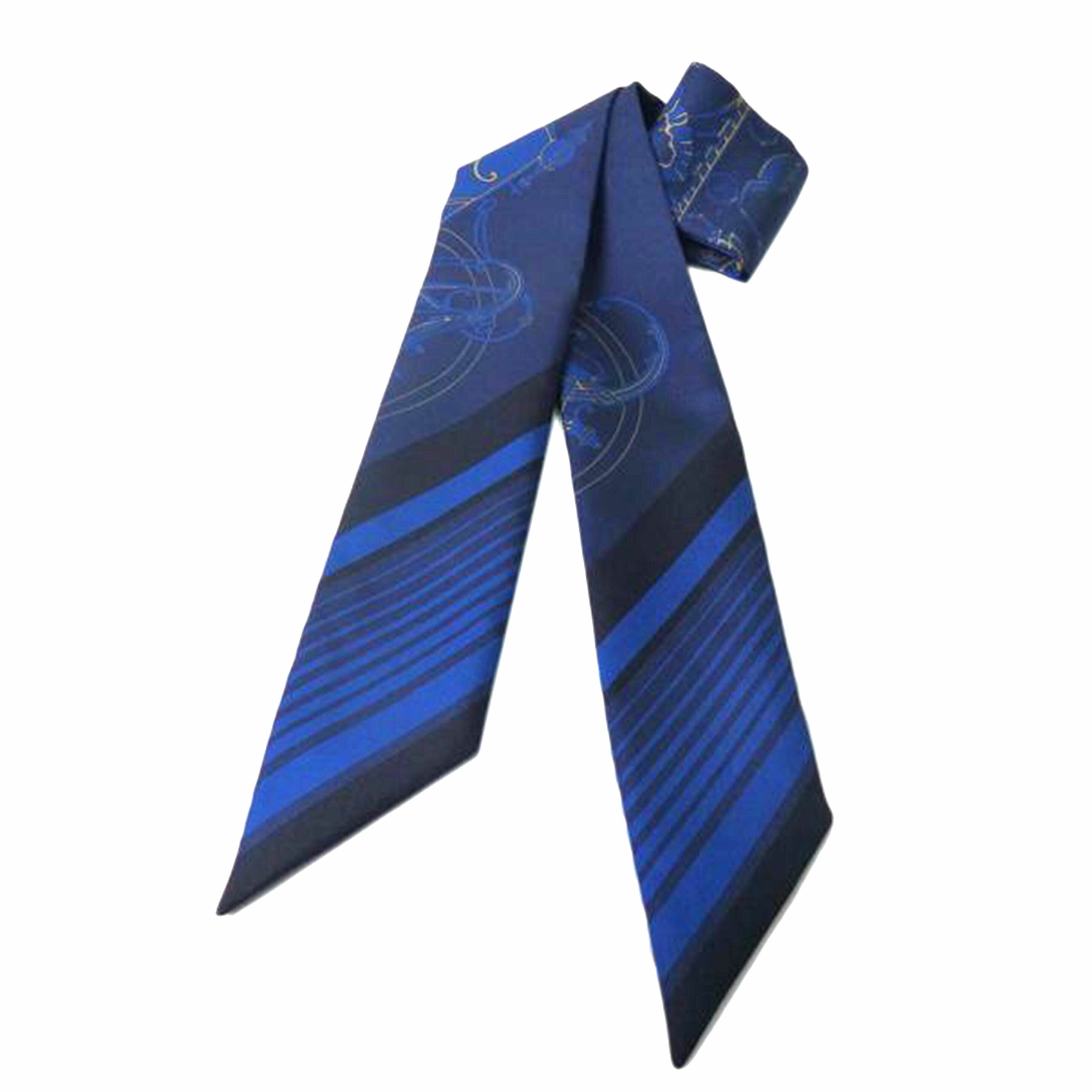 HERMES エルメス/ツイリー/エクスリブリス/インディゴ//SAランク/84