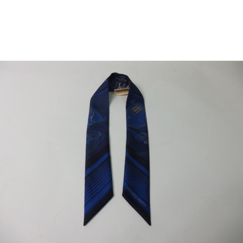 HERMES エルメス/ツイリー/エクスリブリス/インディゴ//SAランク/84