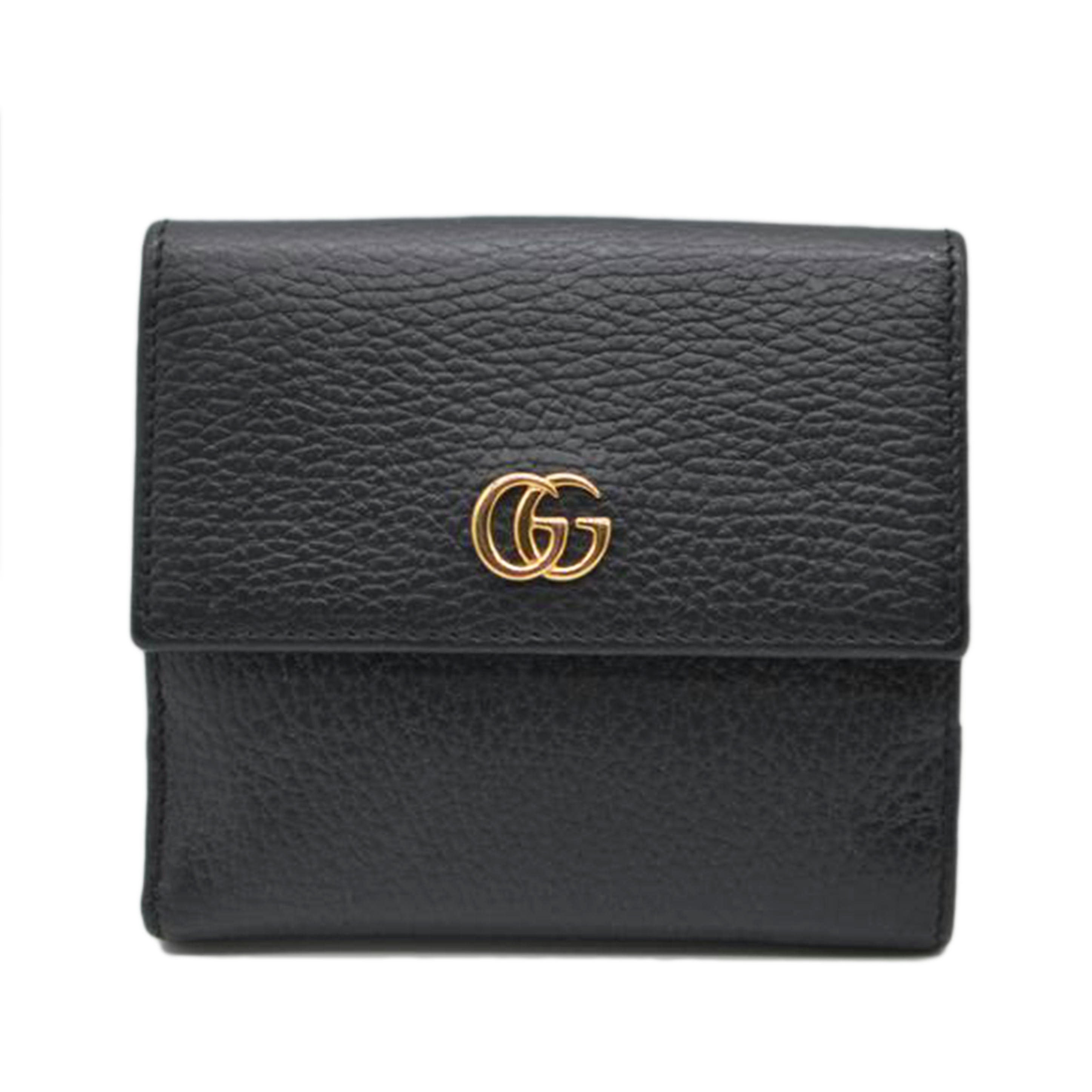 GUCCI グッチ/GGプチマーモントコンパクトレザー財布/456122//496334/ABランク/89