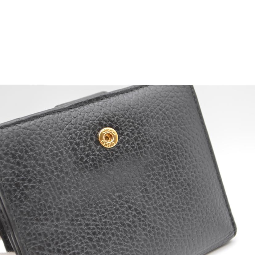 GUCCI グッチ/GGプチマーモントコンパクトレザー財布/456122//496334/ABランク/89