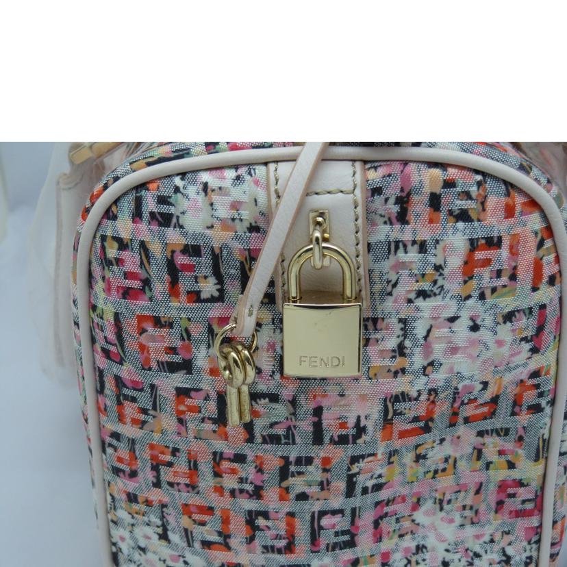 FENDI フェンディ/ズッカ柄ミニボストン/フラワー/8BL068/FCF//118/2305/SAランク/03