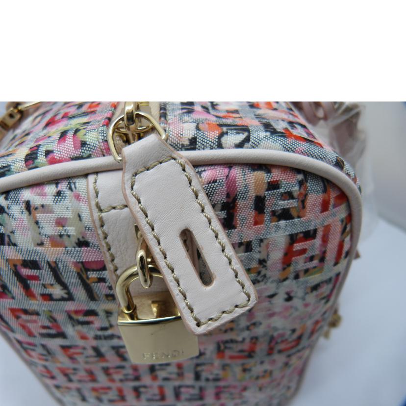 FENDI フェンディ/ズッカ柄ミニボストン/フラワー/8BL068/FCF//118/2305/SAランク/03
