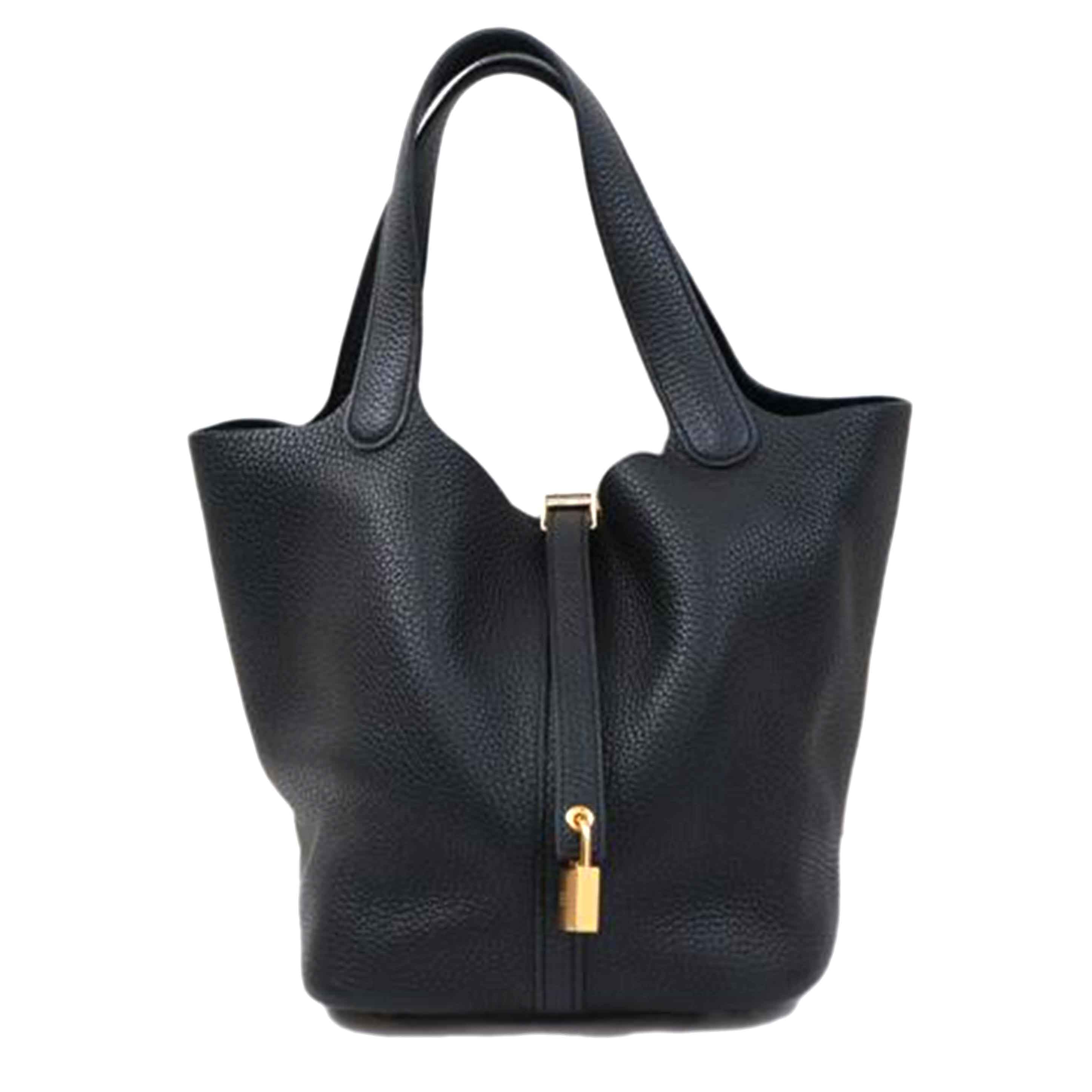 HERMES エルメス/ピコタンロックMM/トリヨンクレマンス/ノワール//C/2018/Aランク/67