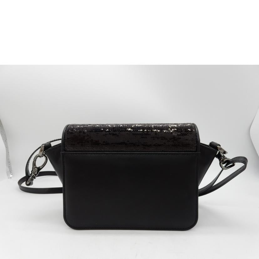 GINZA KANEMATSU 銀座かねまつ/スパンコール/スモールショルダーバッグ/レザー/ブラック//Aランク/02