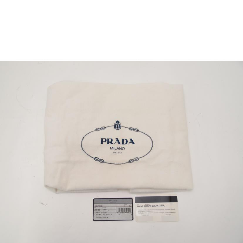 PRADA プラダ 黒 ハンド 斜め掛け レディース /キルティングナイロン2wayトート/ブラック/BN1543//165/Aランク/69