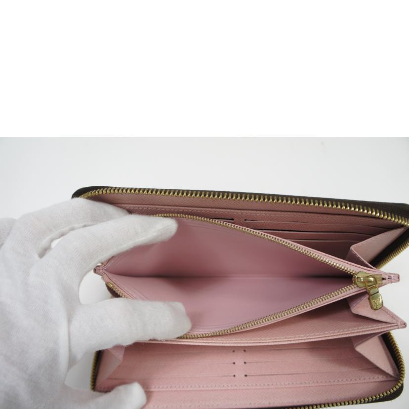 LV ルイヴィトン/ジッピーウォレット/ダミエ・ローズバレリーヌ/N60046//LM4109/ABランク/75