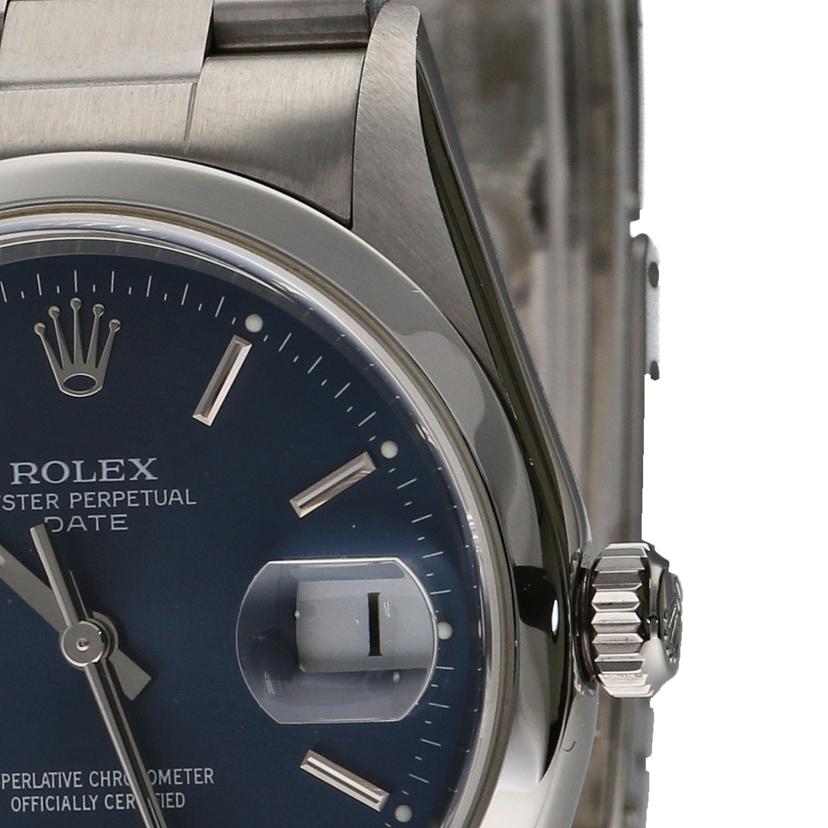 ROLEX ロレックス/オイスターパーペチュアルデイト/ブルー/SS/15200//P26****/Aランク/75