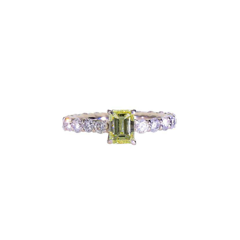 /◎ PT900ダイヤリング1.036/1.68ct//Aランク/75