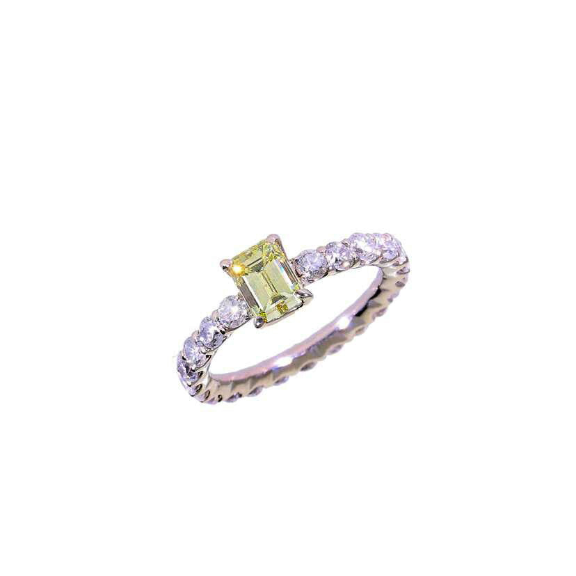 /◎ PT900ダイヤリング1.036/1.68ct//Aランク/75