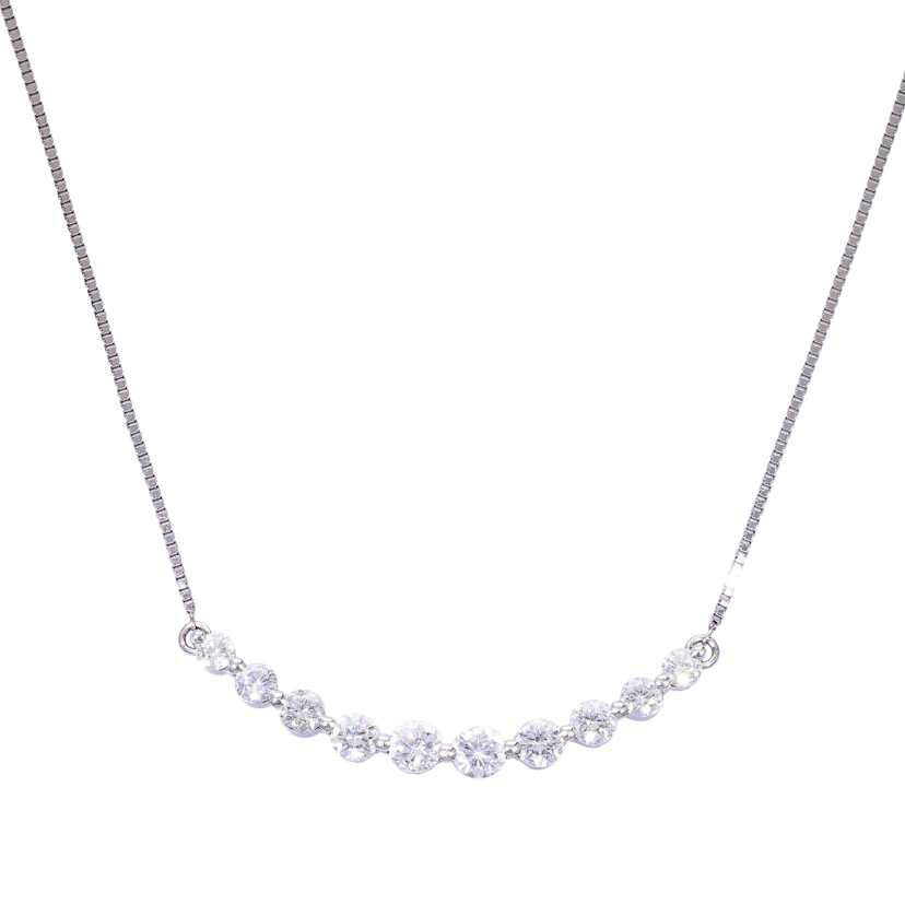 / PT900/850ダイヤネックレス1.00ct//Aランク/75