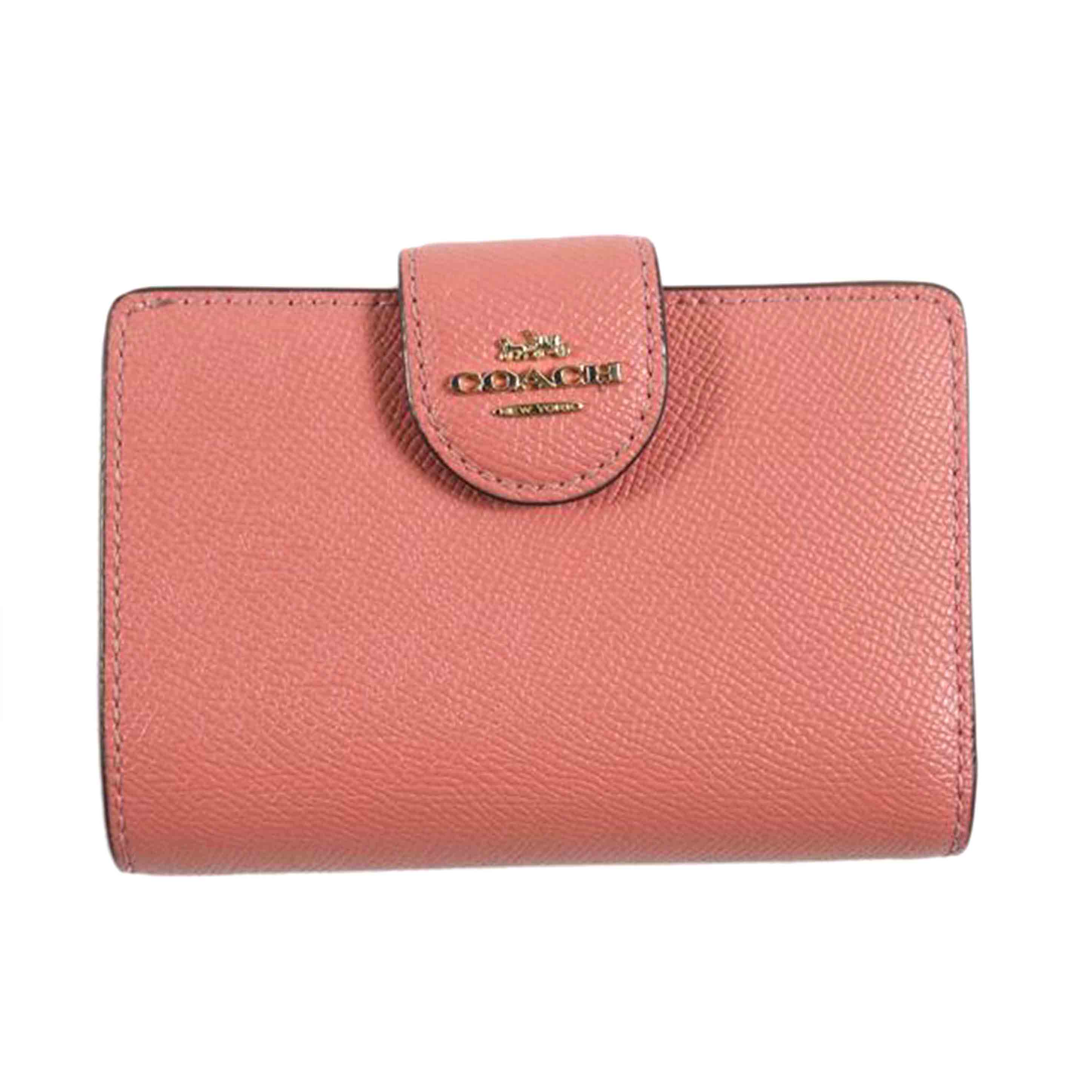 COACH コーチ/二つ折り財布/マルチL字ファスナー/ピンク/6390//Bランク/79
