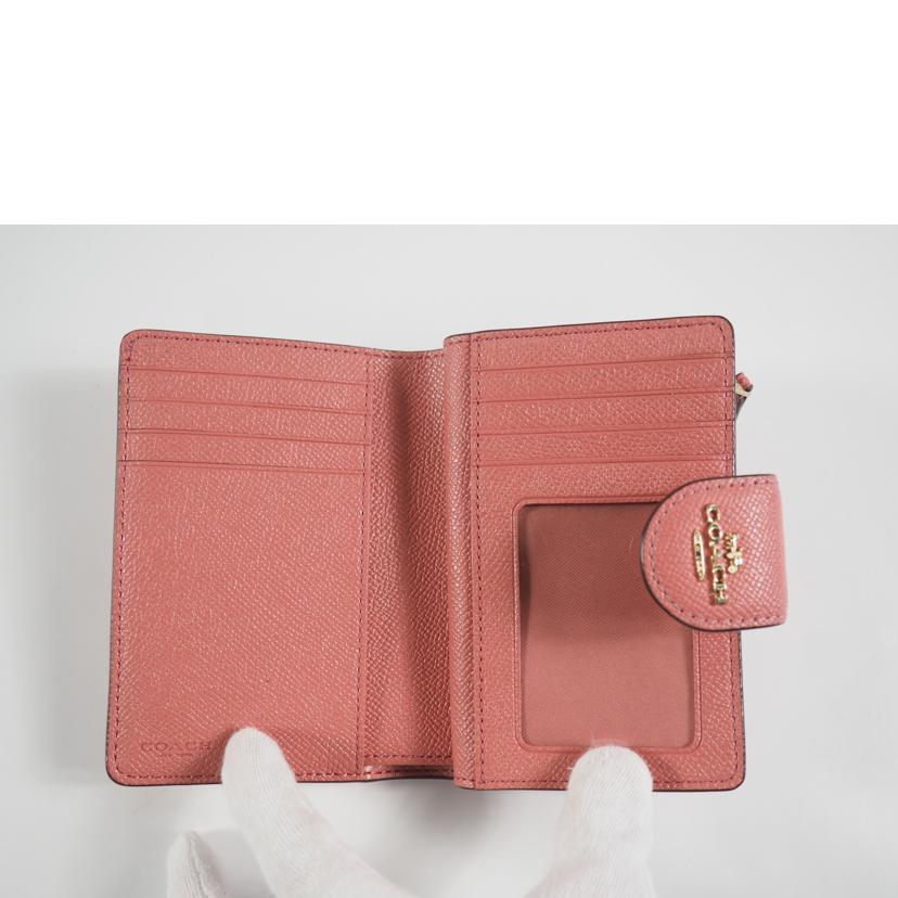 COACH コーチ/二つ折り財布/マルチL字ファスナー/ピンク/6390//Bランク/79