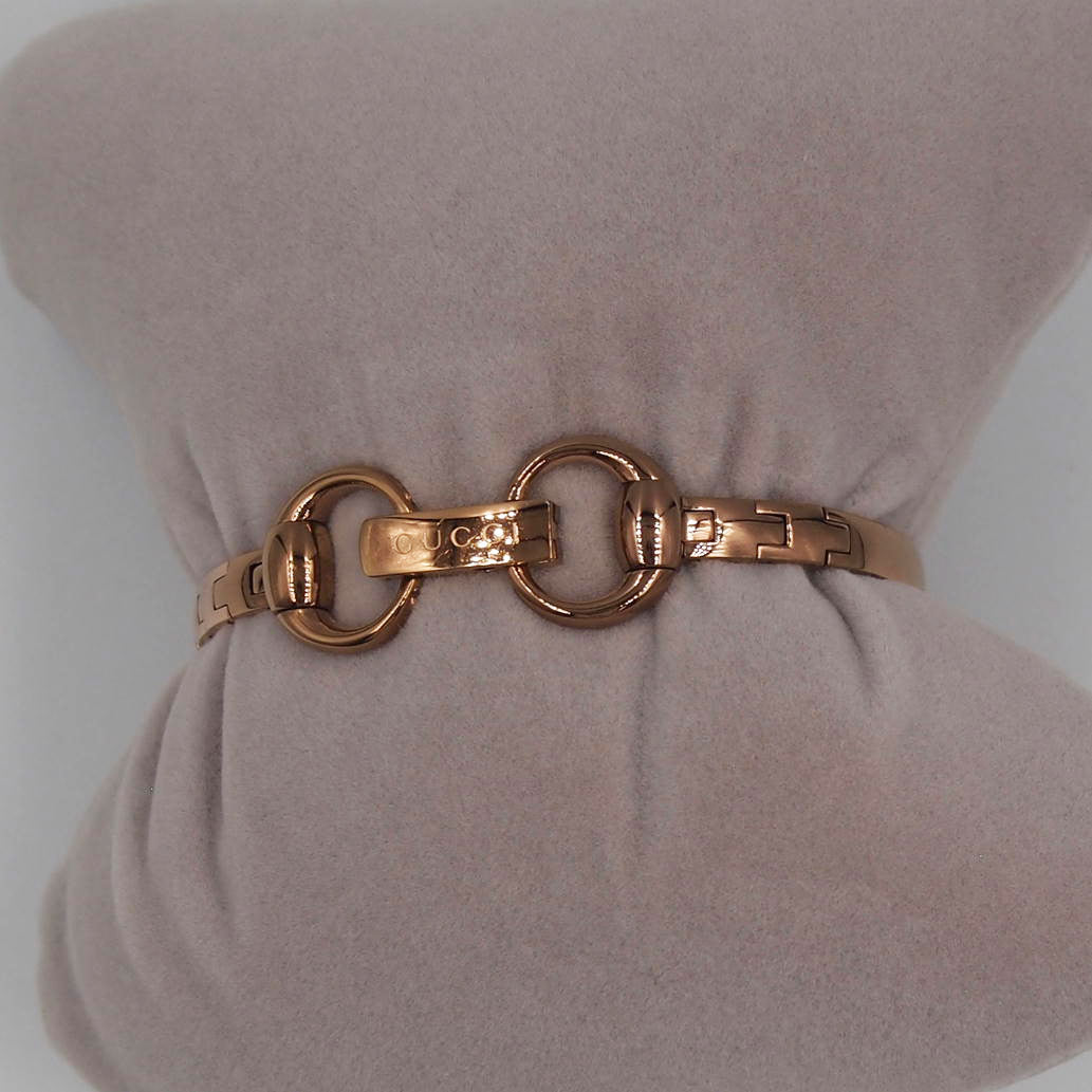 GUCCI グッチ/ピンクシエル Gフレーム バングル レディース/128.5/149*****/Bランク/52