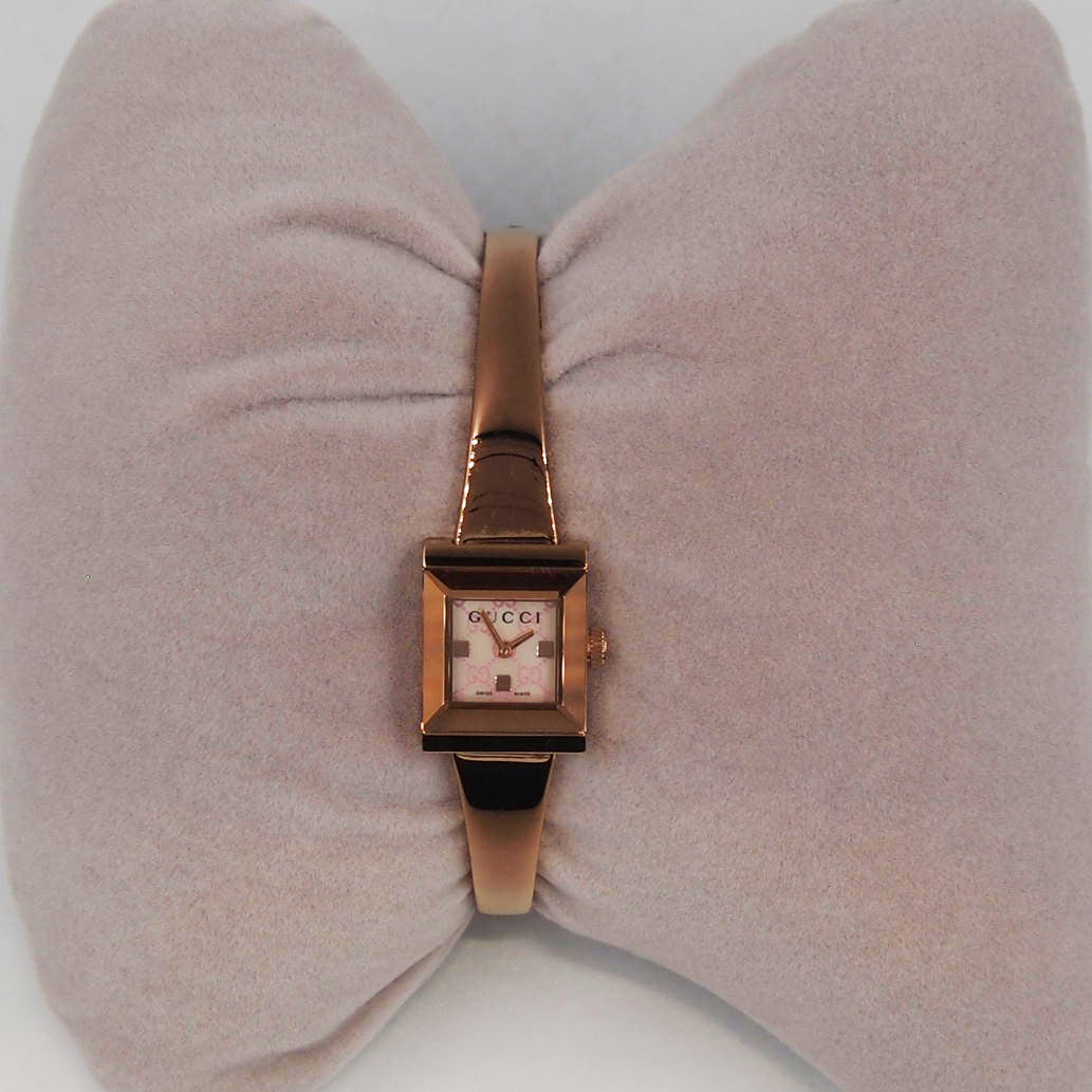 GUCCI グッチ/ピンクシエル Gフレーム バングル レディース/128.5/149*****/Bランク/52