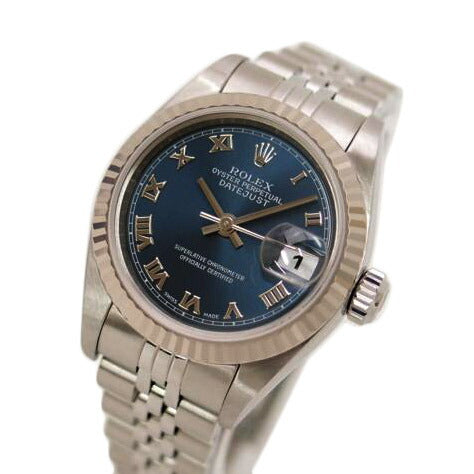 ROLEX ロレックス 2001年頃製造 ネイビー文字盤/デイトジャスト・レディース・SS×WG/K番/79174//K47**********/SAランク/69