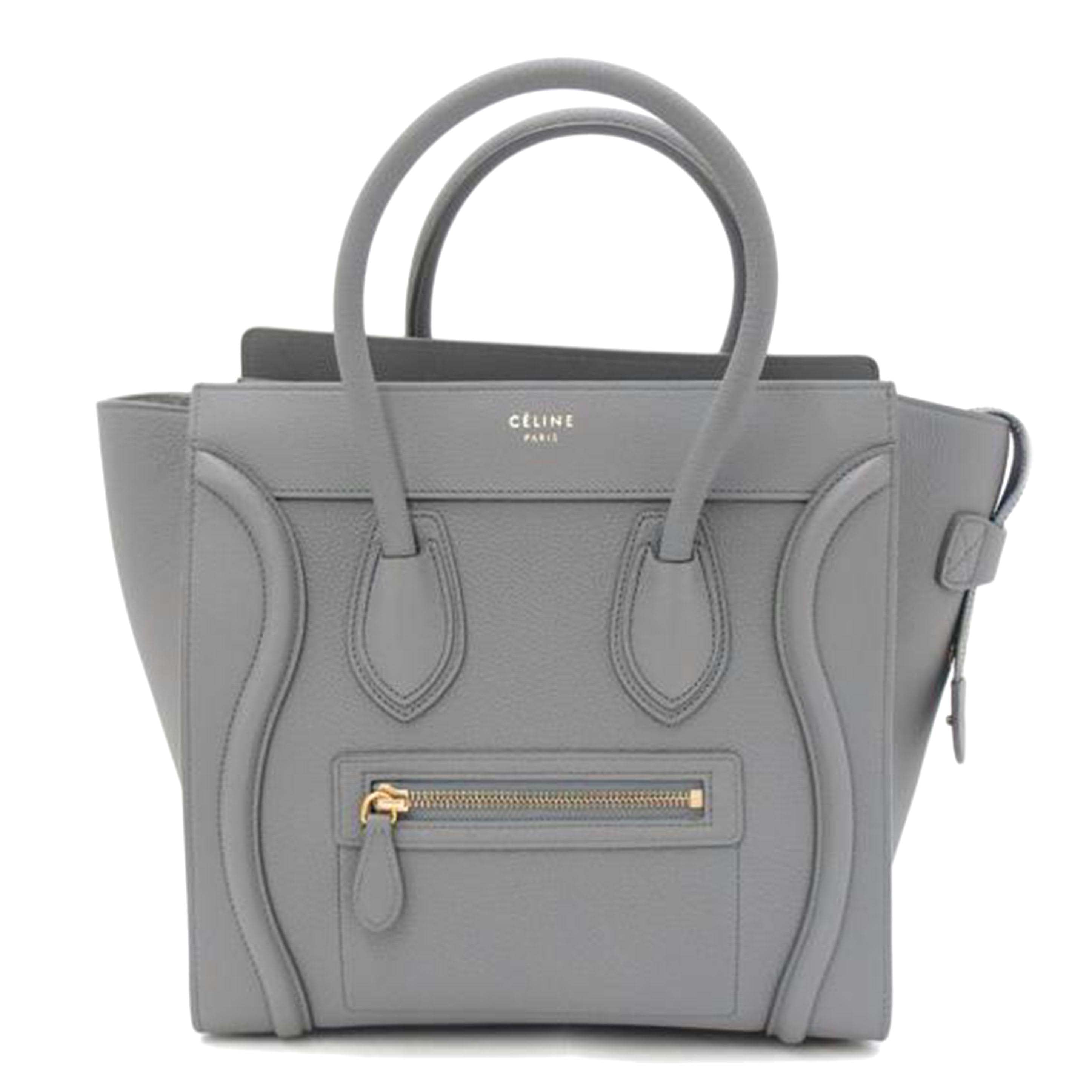 CELINE セリーヌ ハンド レディース/ラゲージマイクロショッパー/グレー//Aランク/69