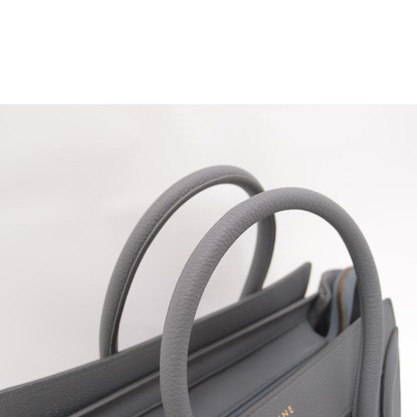 CELINE セリーヌ ハンド レディース/ラゲージマイクロショッパー/グレー//Aランク/69