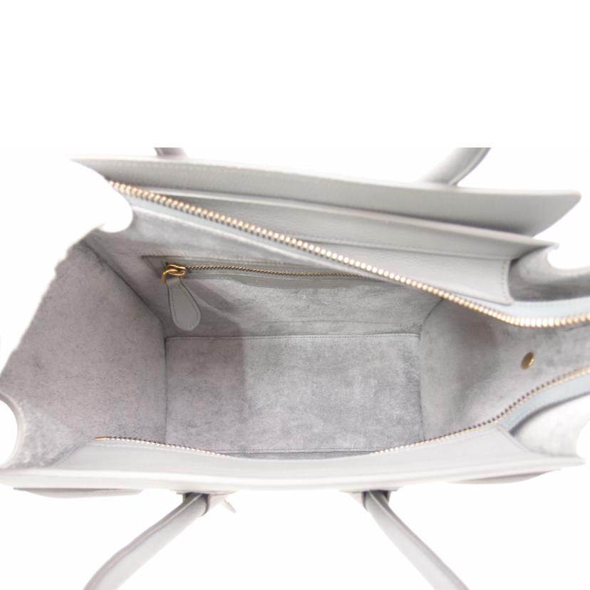 CELINE セリーヌ ハンド レディース/ラゲージマイクロショッパー/グレー//Aランク/69