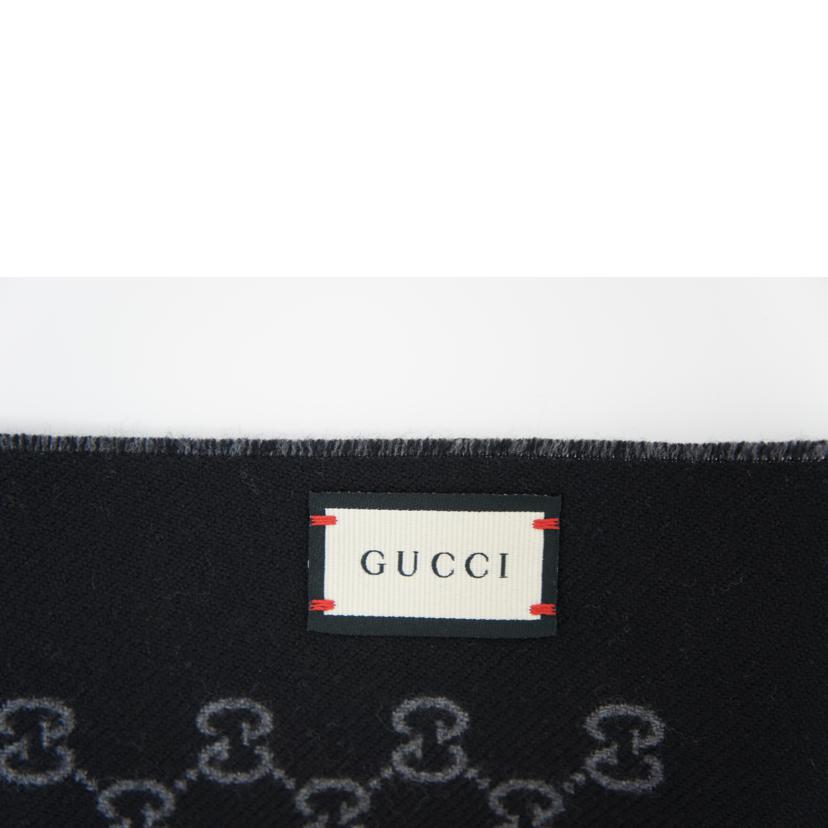 GUCCI グッチ/GG柄ウールマフラー/グレー//Aランク/75