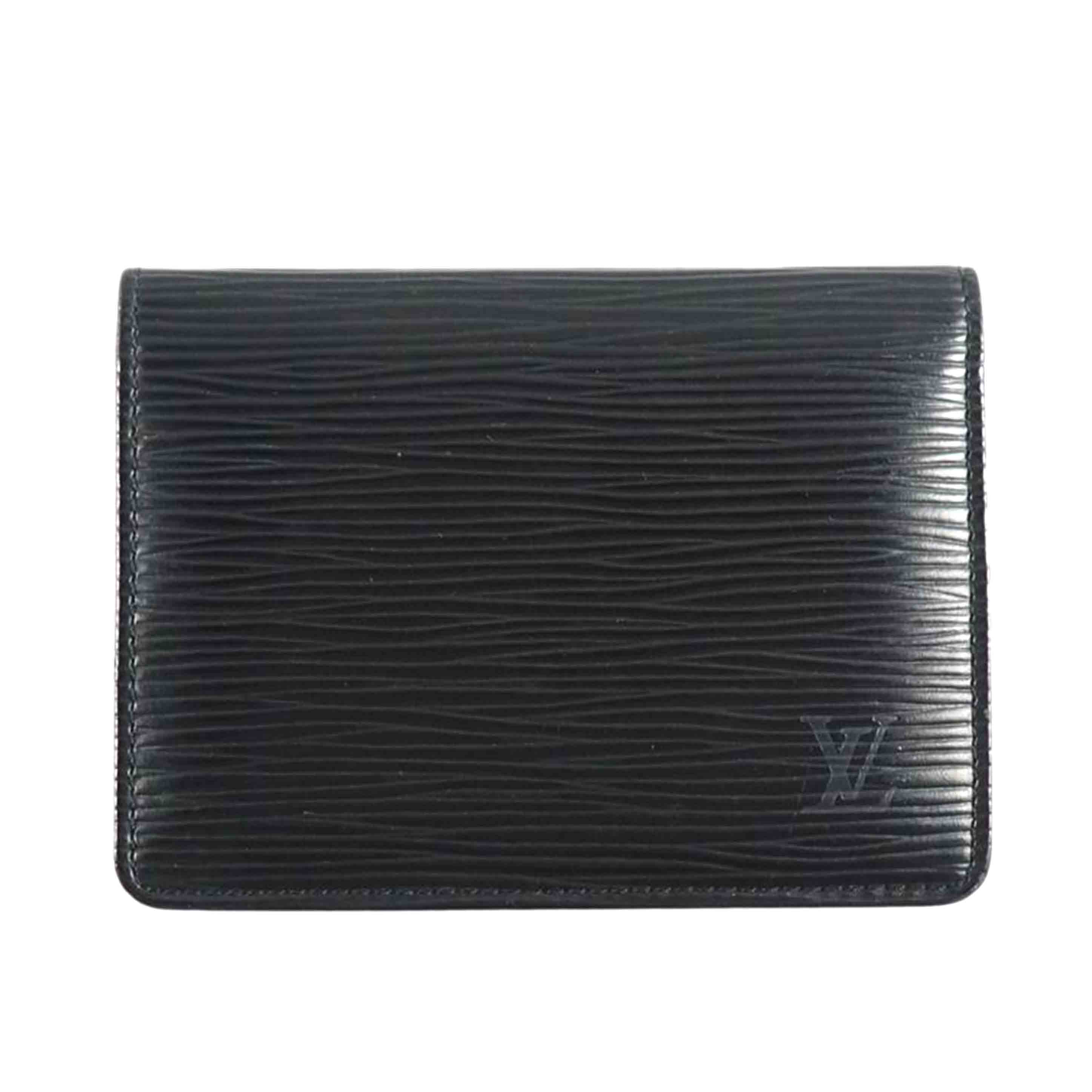 LOUIS VUITTON ルイ ヴィトン/ポルト2 カルトクレディ/エピ/ノワール/M63202//SP0***/BCランク/79