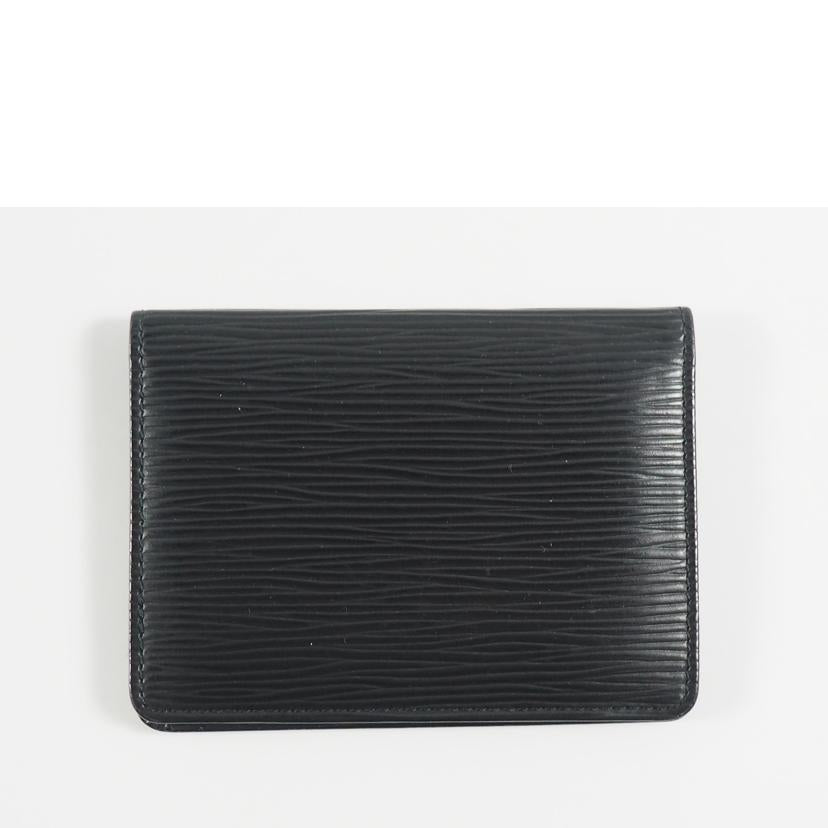 LOUIS VUITTON ルイ ヴィトン/ポルト2 カルトクレディ/エピ/ノワール/M63202//SP0***/BCランク/79