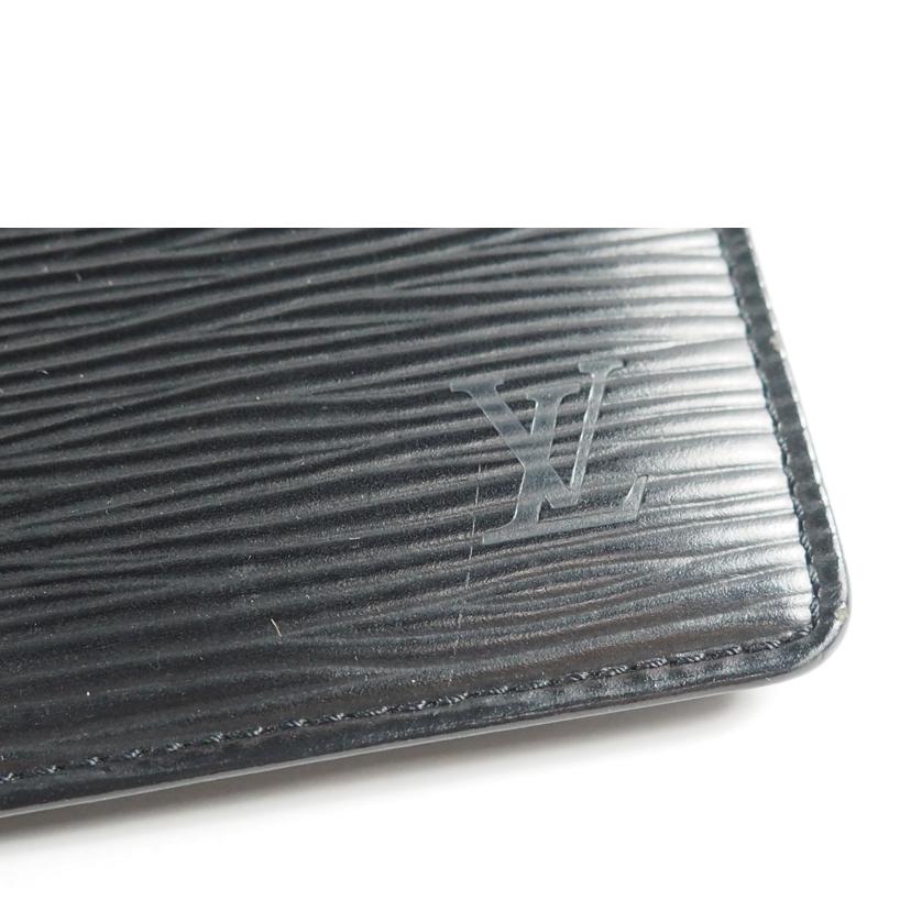LOUIS VUITTON ルイ ヴィトン/ポルト2 カルトクレディ/エピ/ノワール/M63202//SP0***/BCランク/79