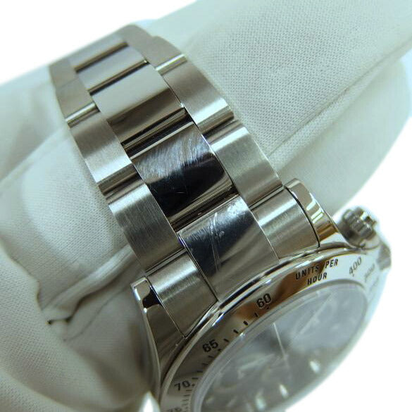 ROLEX ロレックス 腕時計 2009年頃製造 ルーレット ステンレス メンズ/コスモグラフ・デイトナ/黒文字盤/09年製/116520//V86****/Aランク/82