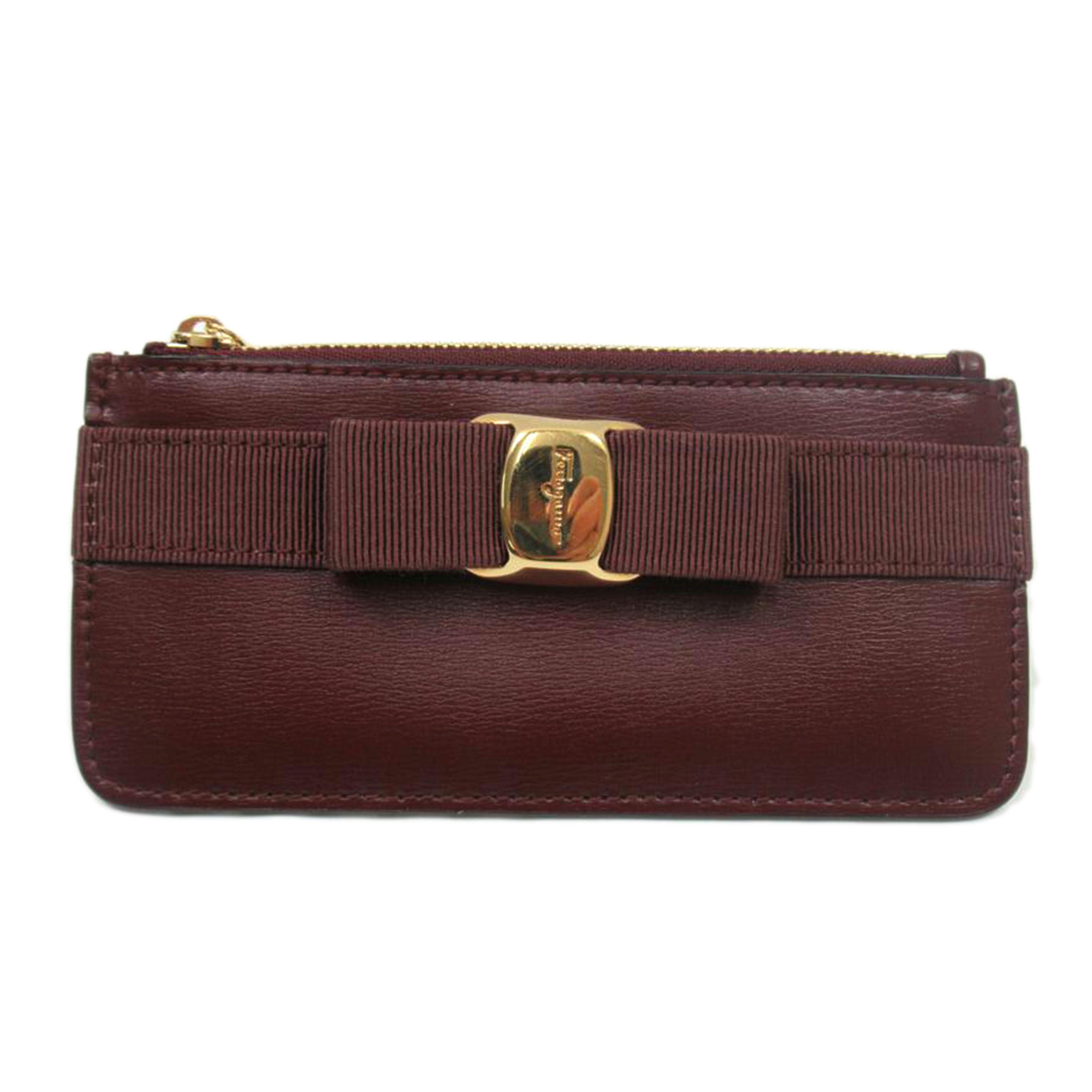 Ferragamo/ヴァラリボン コインケース/レザー/DP-22E010//Aランク/63