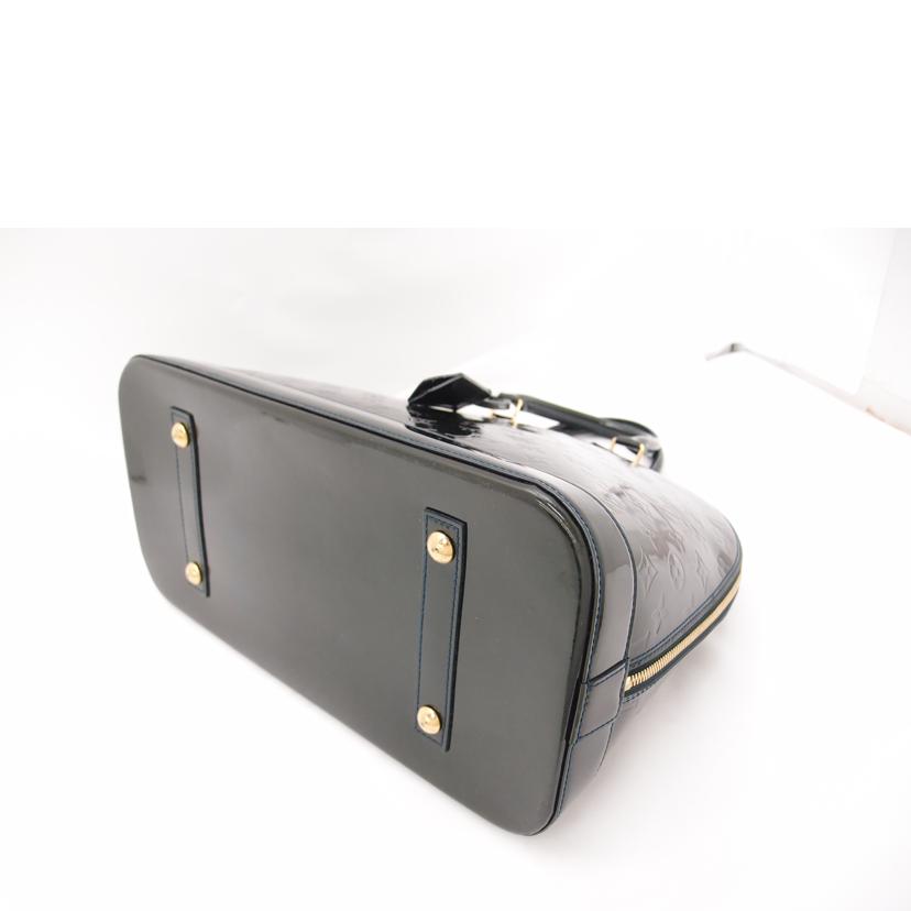 LOUIS VUITTON ルイヴィトン ビトン ハンドバッグ エナメル 緑 レディース/アルマGM/ヴェルニ/ブルーニュイ/M93682//MI1***/Aランク/69