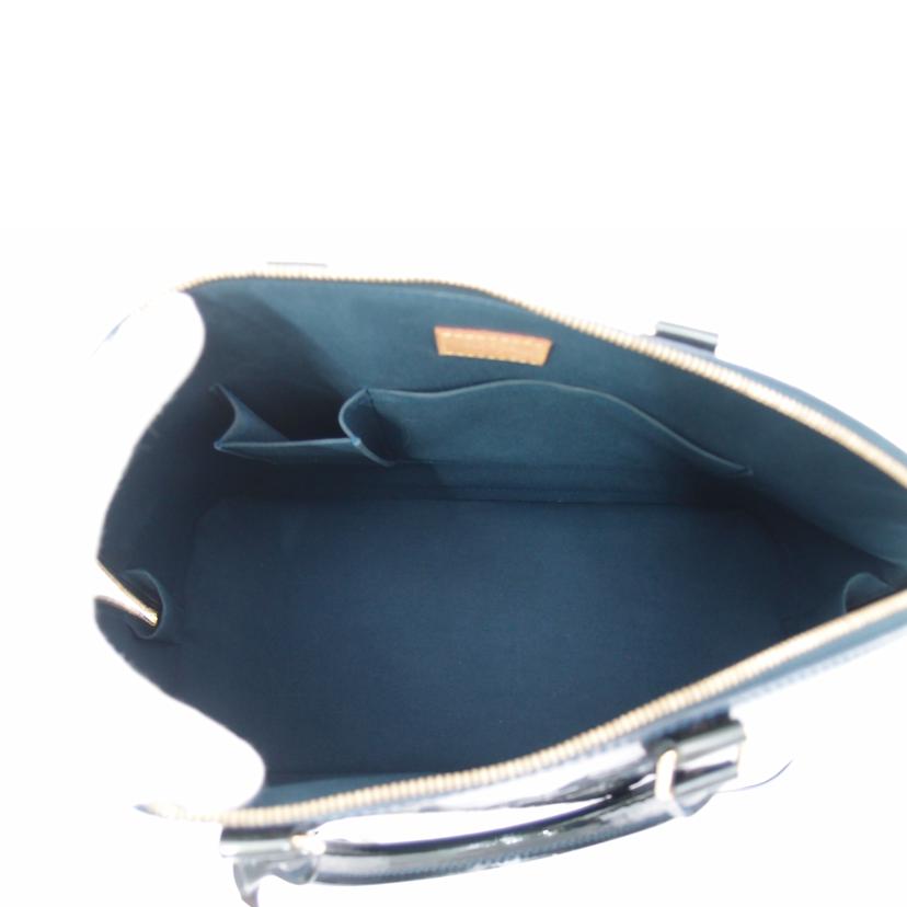 LOUIS VUITTON ルイヴィトン ビトン ハンドバッグ エナメル 緑 レディース/アルマGM/ヴェルニ/ブルーニュイ/M93682//MI1***/Aランク/69
