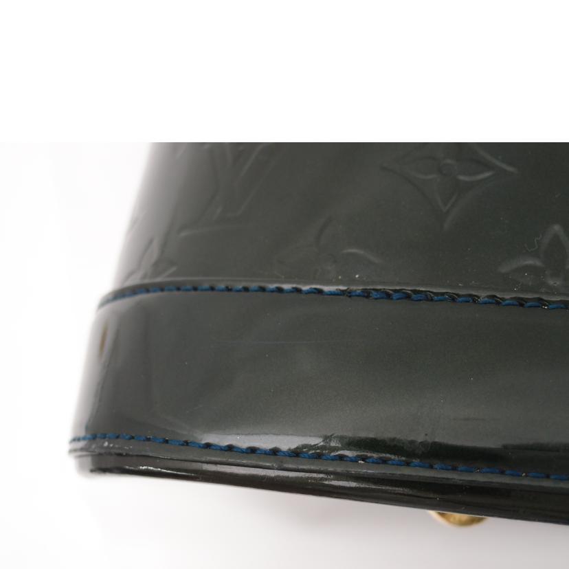 LOUIS VUITTON ルイヴィトン ビトン ハンドバッグ エナメル 緑 レディース/アルマGM/ヴェルニ/ブルーニュイ/M93682//MI1***/Aランク/69