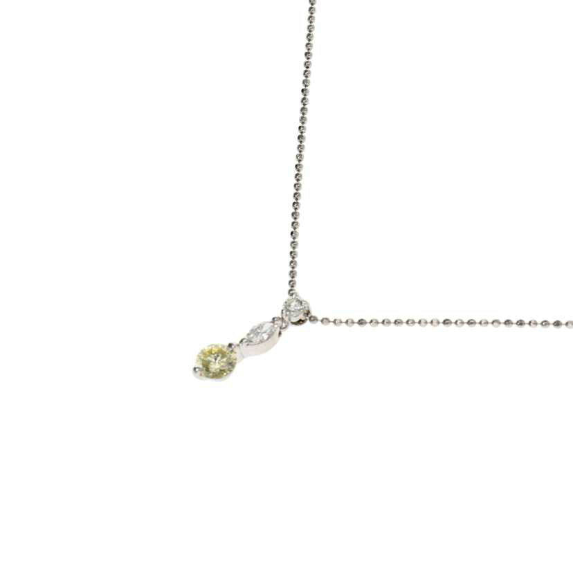 Pt85/900/Ptダイヤネックレス 0.34/0.13/3.4//0.34/0.13/Aランク/75