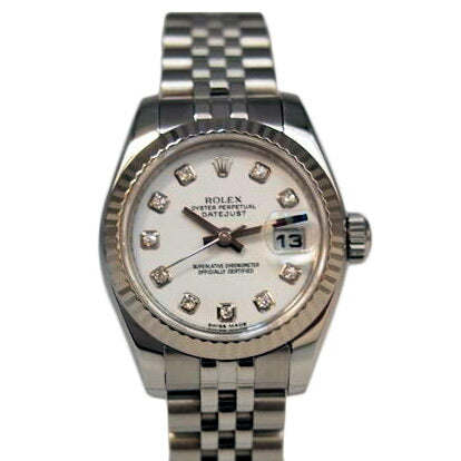 ROLEX ロレックス/デイトジャスト/ホワイト10Pダイヤ/自動巻き/179174G//P06107X2/Aランク/13